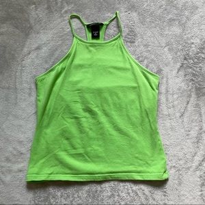 lime green tank top